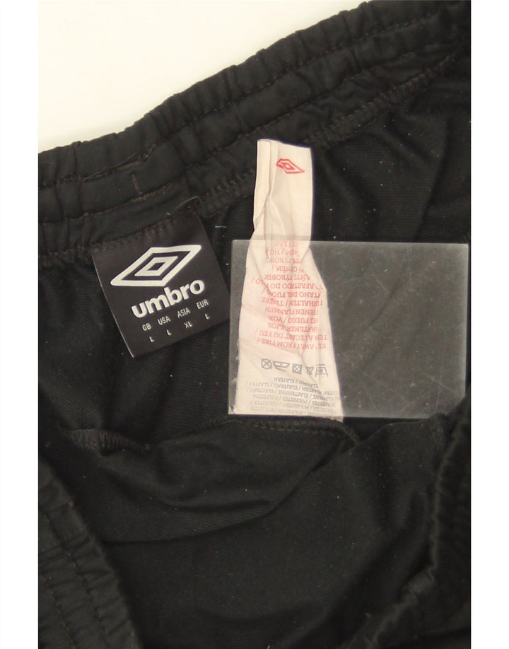 Calça de treino masculina UMBRO grande poliéster preto