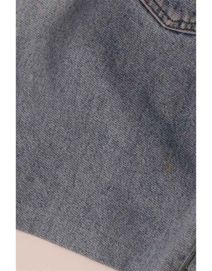 Shorts jeans feminino vintage W26 pequeno azul