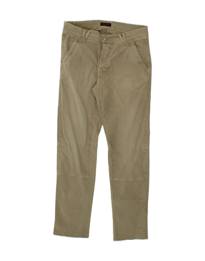 ROY ROGERS Mens Slim Chino Trousers W34 L32  Khaki Cotton Vintage Roy Rogers and Second-Hand Roy Rogers from Messina Hembry 
