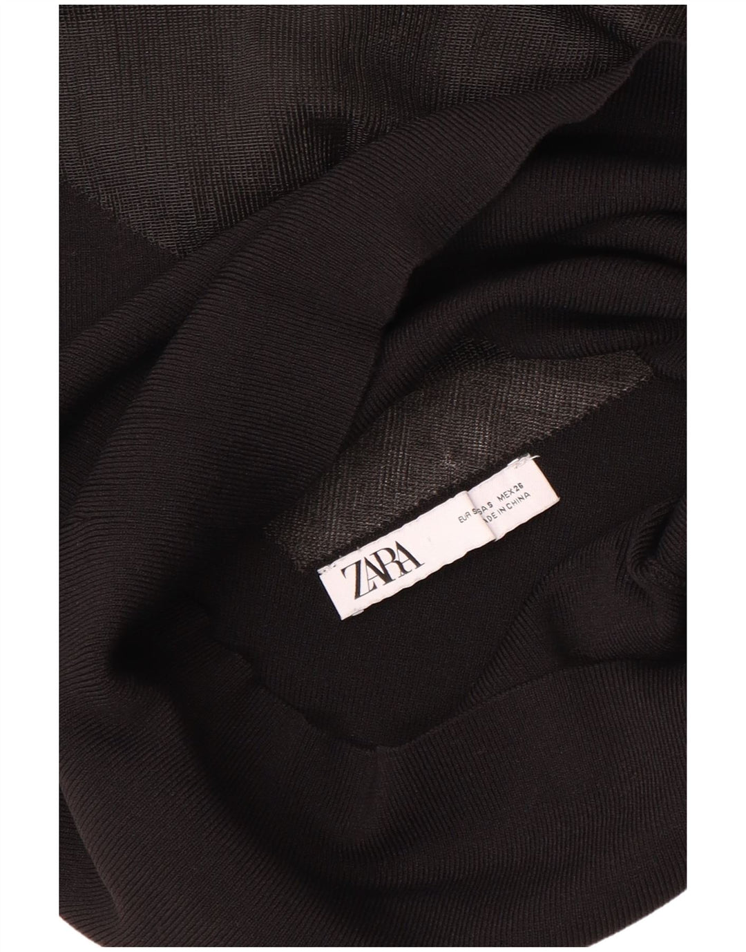 Blusa feminina transparente Zara UK 8 pequena preta