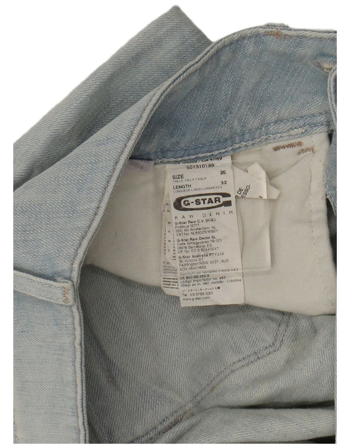 Jeans slim feminino G-STAR W26 L25 algodão azul