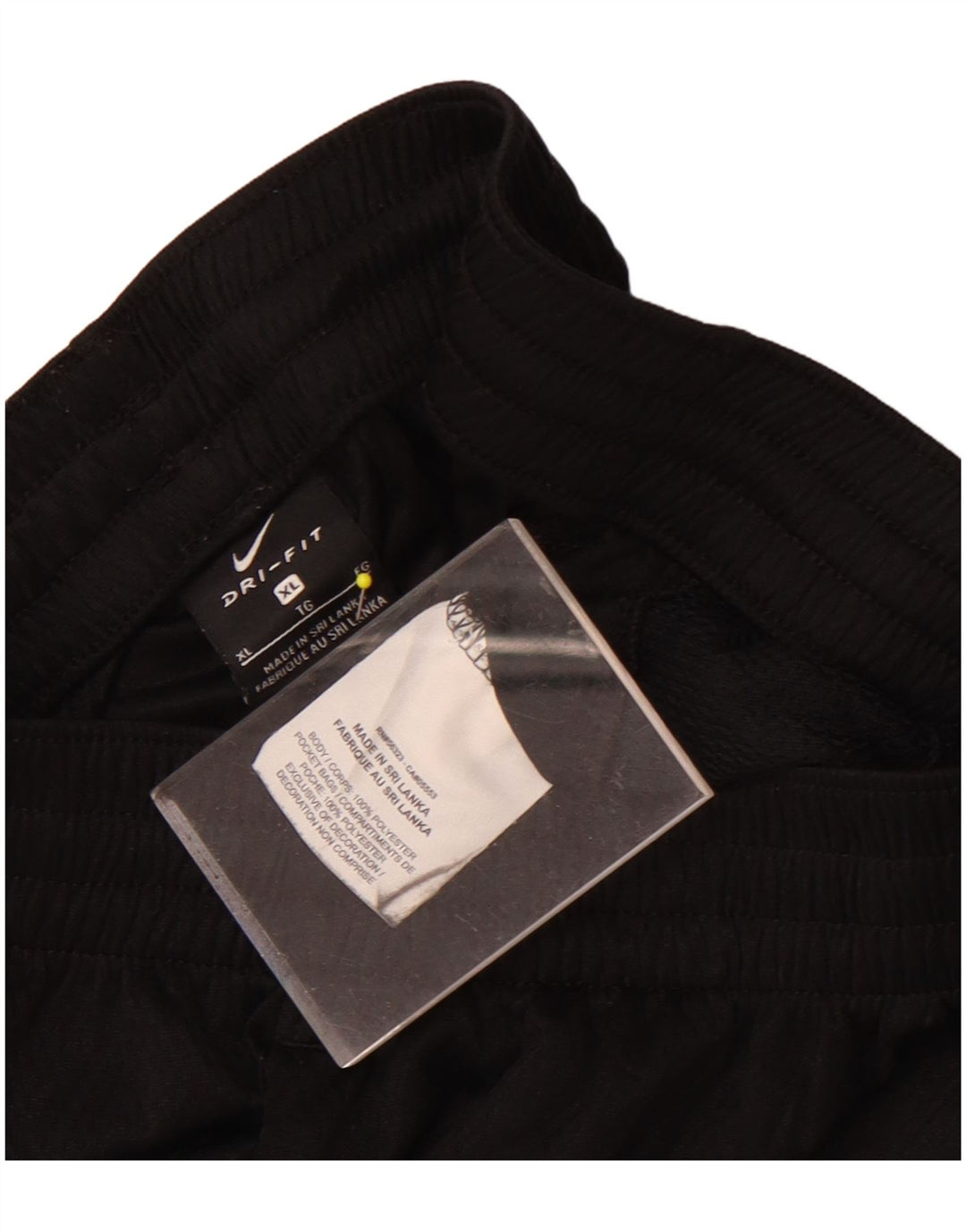 Shorts esportivos Nike Boys Dri Fit 13-14 anos XL preto colorblock poliéster