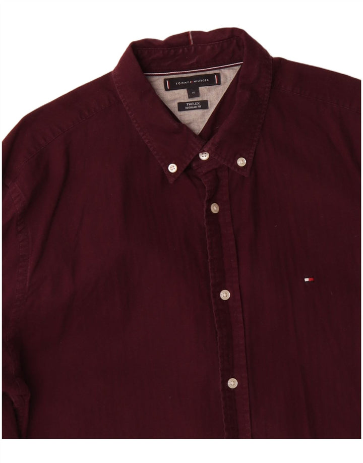 Camisa masculina TOMMY HILFIGER Regular Fit XL algodão marrom