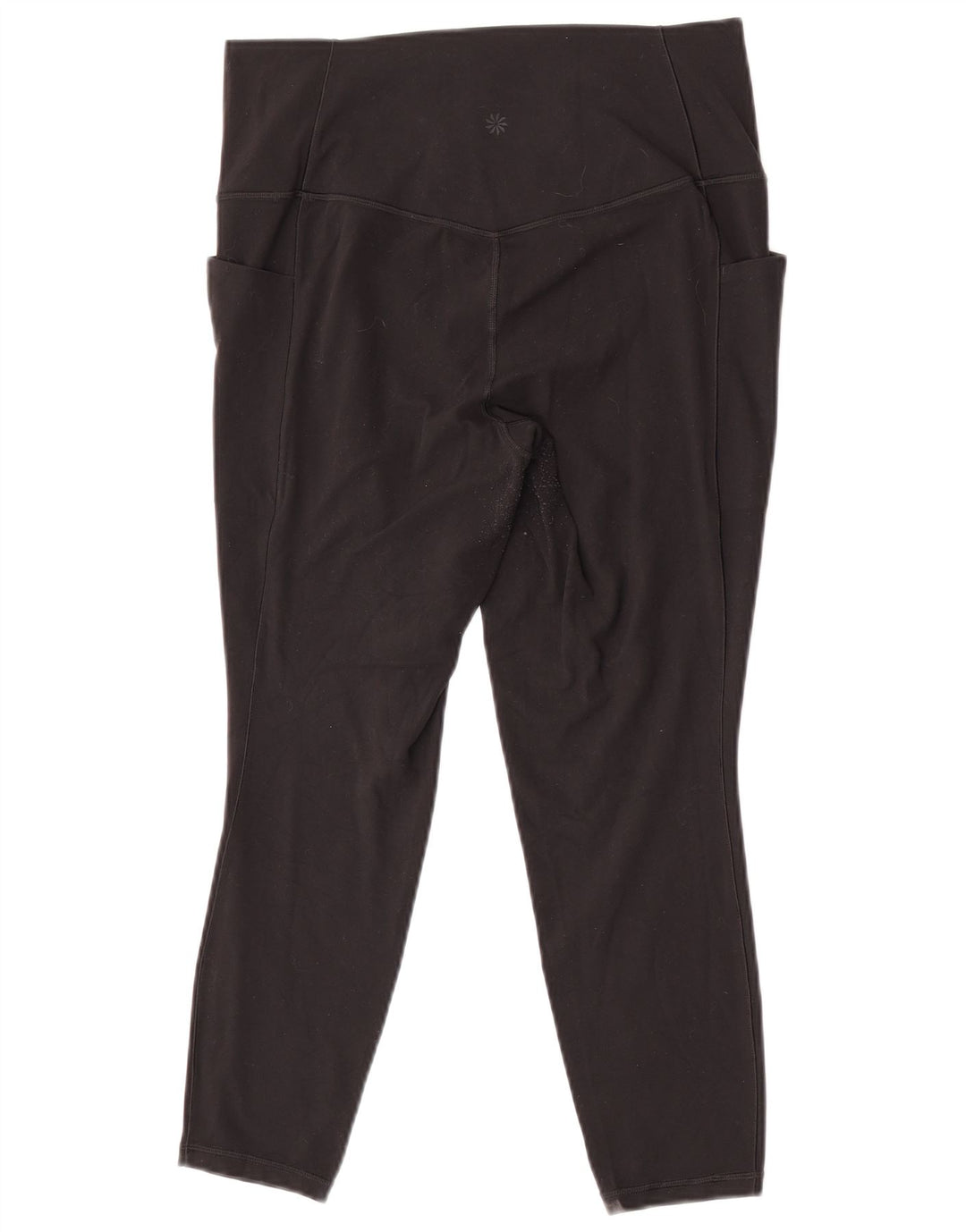 Leggings capri femininas Athleta Reino Unido 16 grande nylon preto