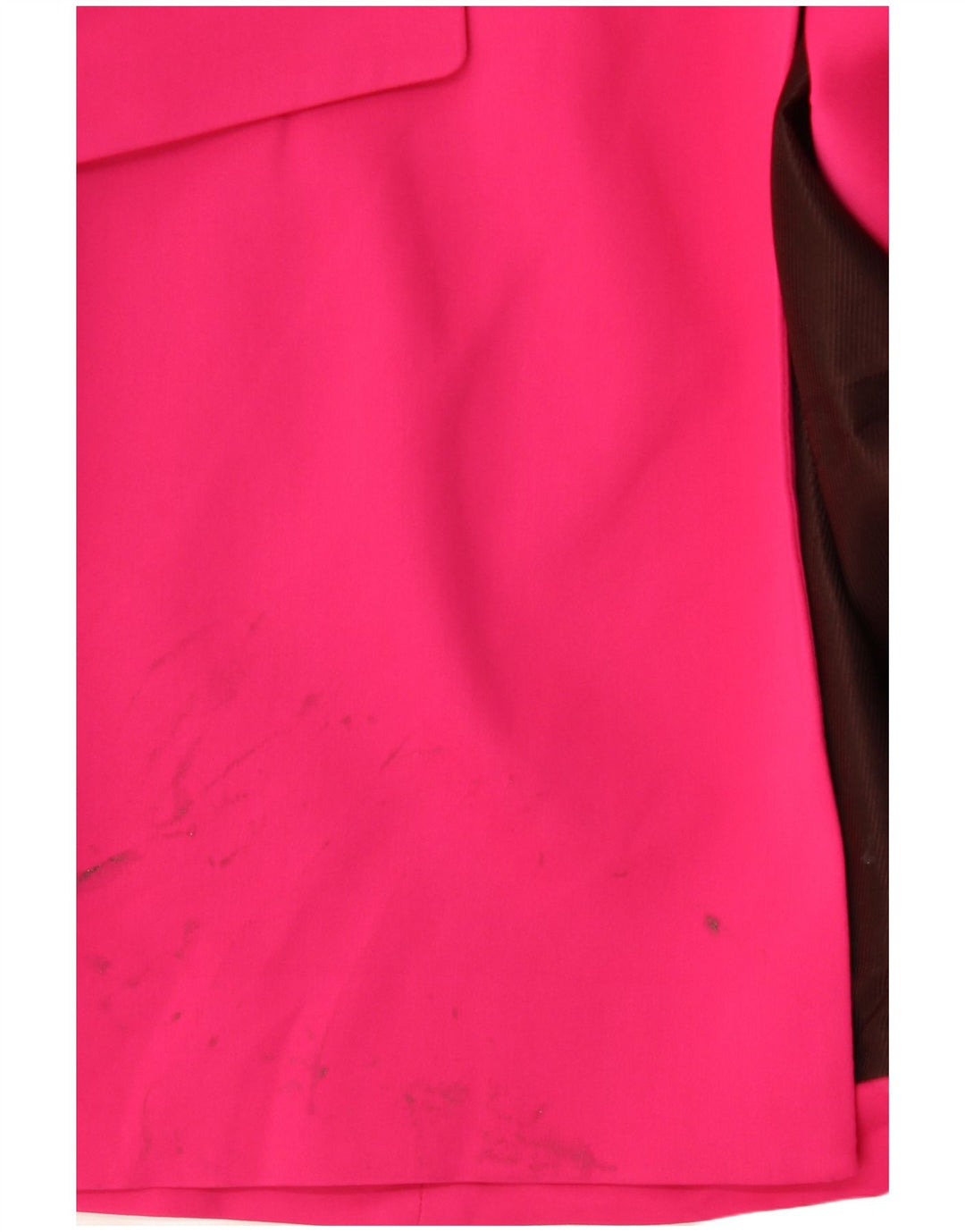 Jaqueta blazer feminina Zara com 2 botões Reino Unido 12 viscose rosa médio
