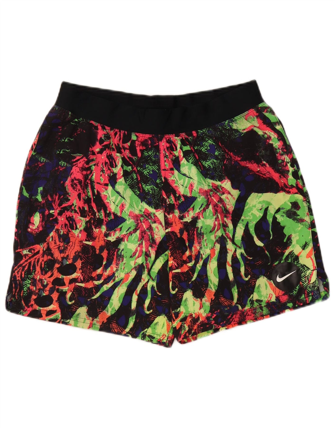 Shorts esportivos masculinos Nike Abstract Pattern pequenos poliéster preto