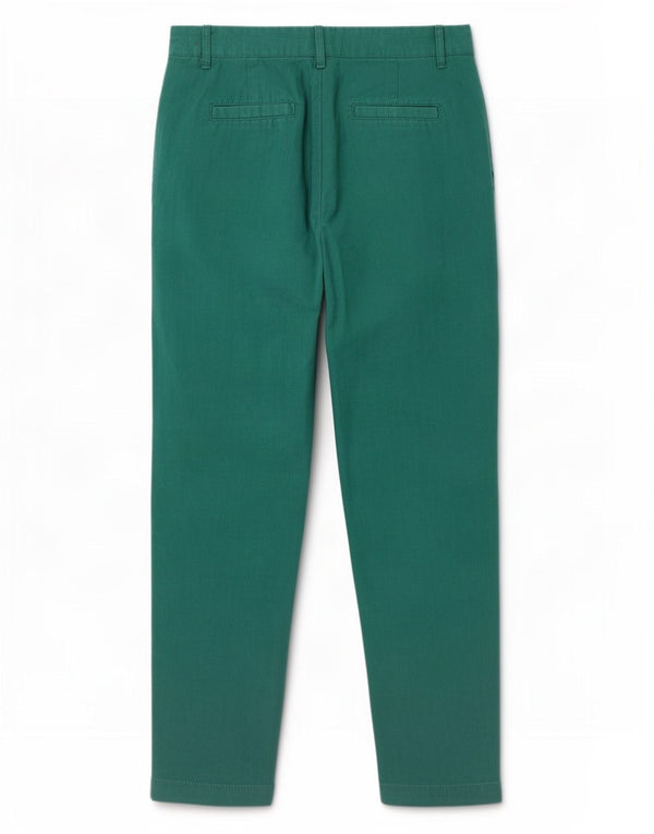 Calça Chino Cônica Feminina Benetton Reino Unido 12 Médio W32 L25 Linho Verde