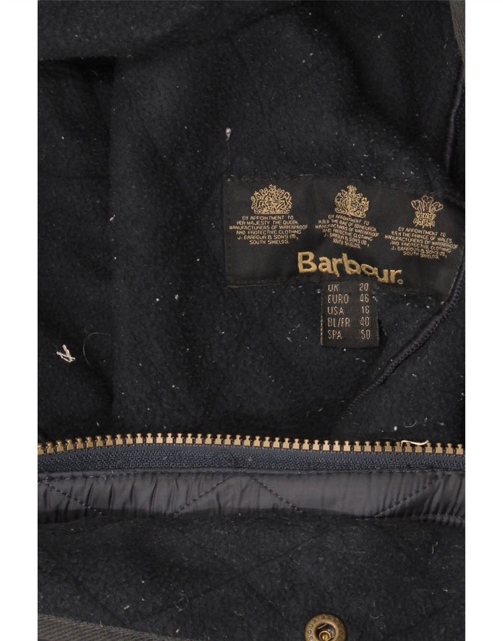 Jaqueta acolchoada feminina Barbour UK 20 2XL azul marinho