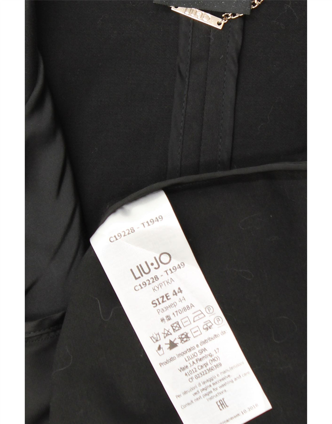 Liu Jo Trench Coat feminino IT 44 médio algodão preto