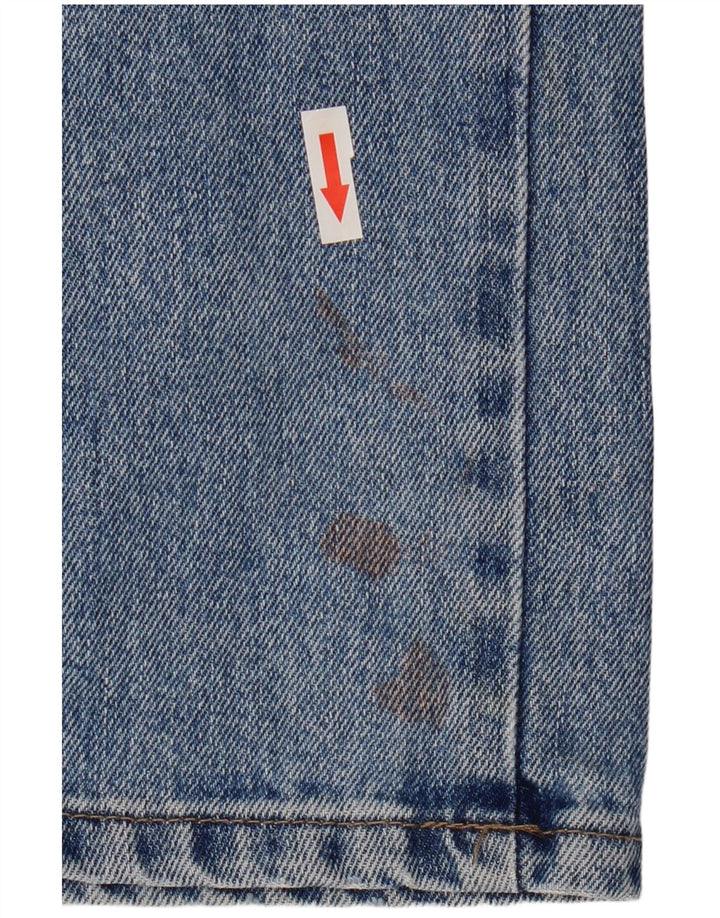 Wrangler Mens Straight Jeans W32 L32 Azul Algodão