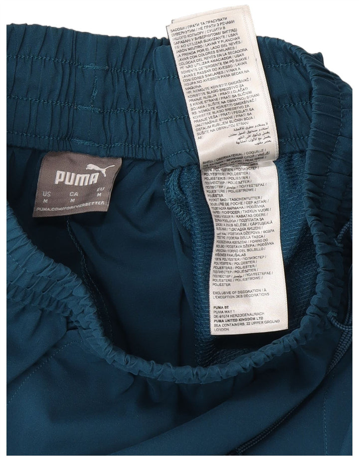Shorts esportivos masculinos Puma médio azul poliéster