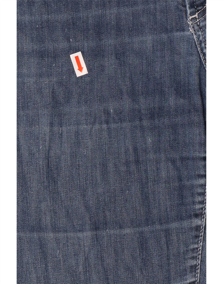 Jeans retos femininos TRUSSARDI W29 L28 algodão azul