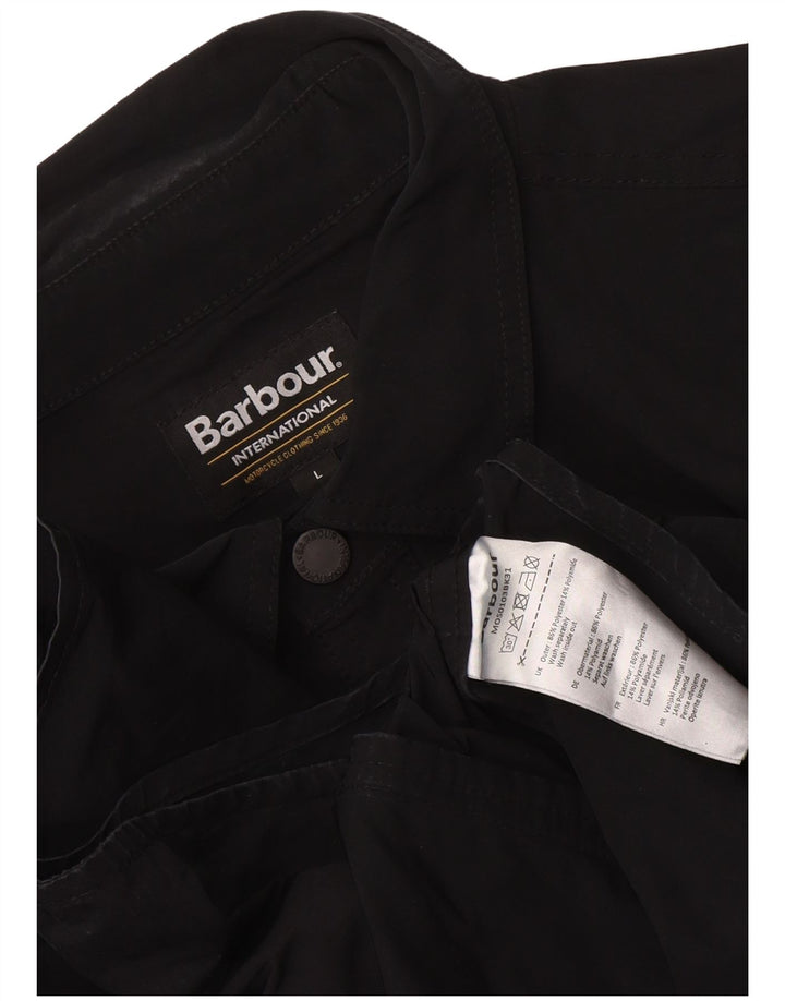 Camiseta masculina Barbour grande poliéster preto