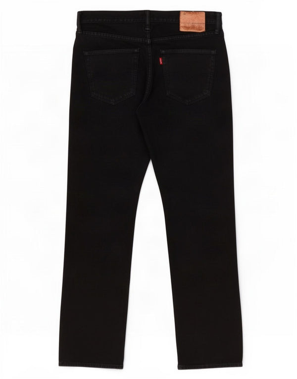 Jeans retos masculinos Levi's W32 L32 algodão preto