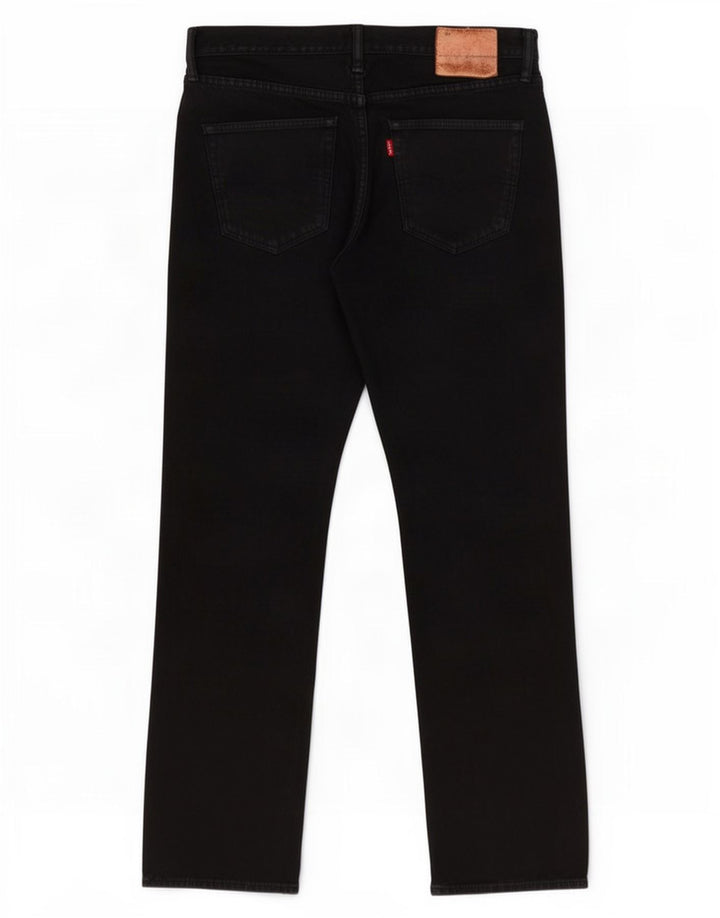 Jeans retos masculinos Levi's W32 L32 algodão preto