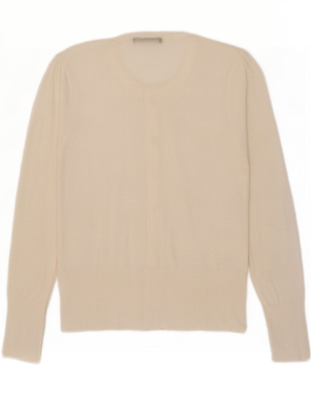 Suéter cardigã feminino Oasis UK 12 médio branco