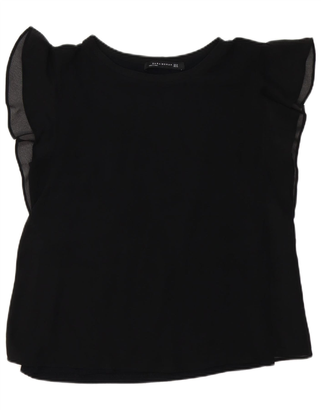 Blusa feminina Zara UK 14 médio preto