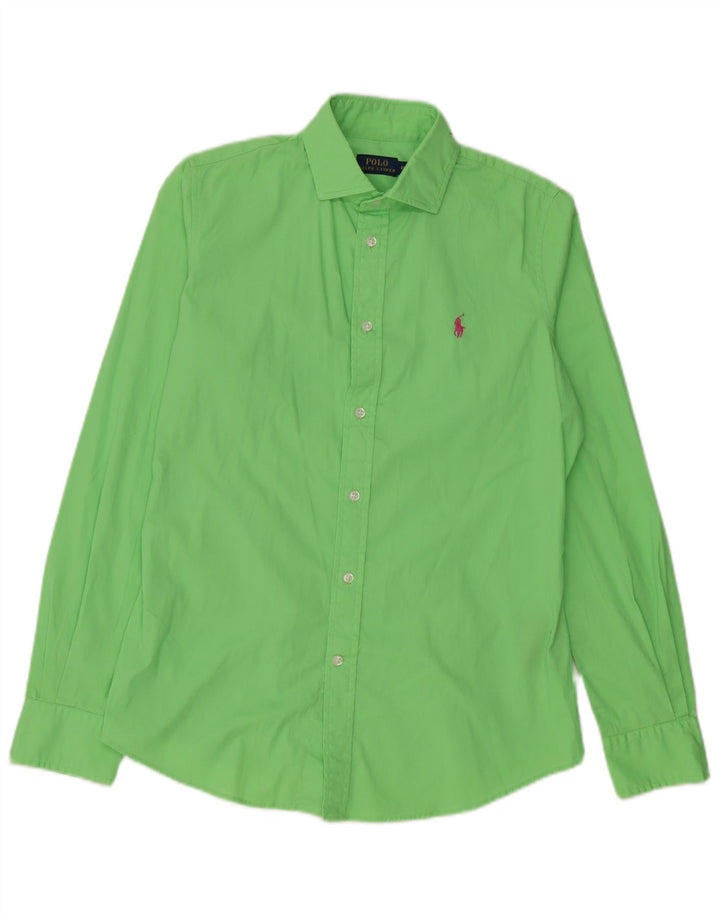 Camisa feminina POLO RALPH LAUREN EUA 10 grande algodão verde