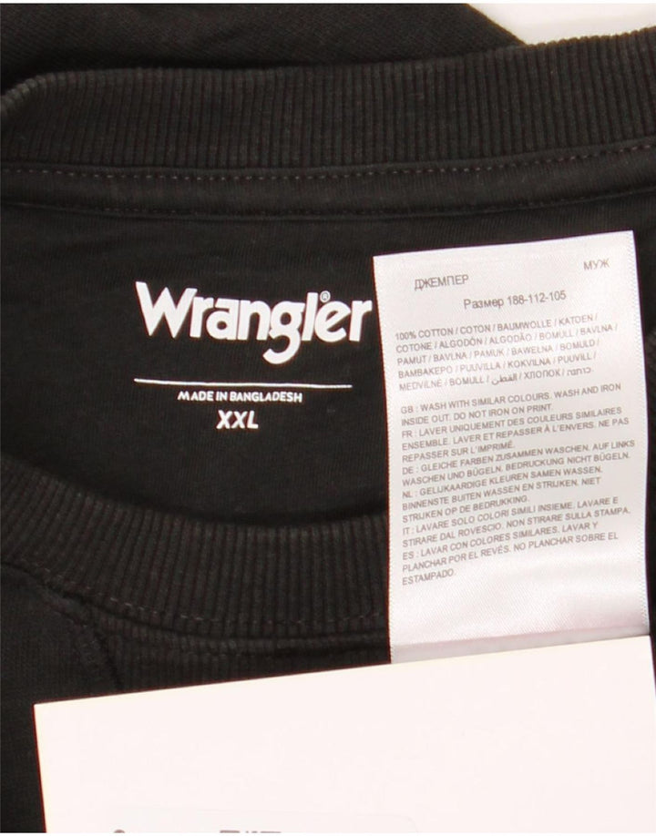 Wrangler moletom masculino jumper 2XL algodão preto
