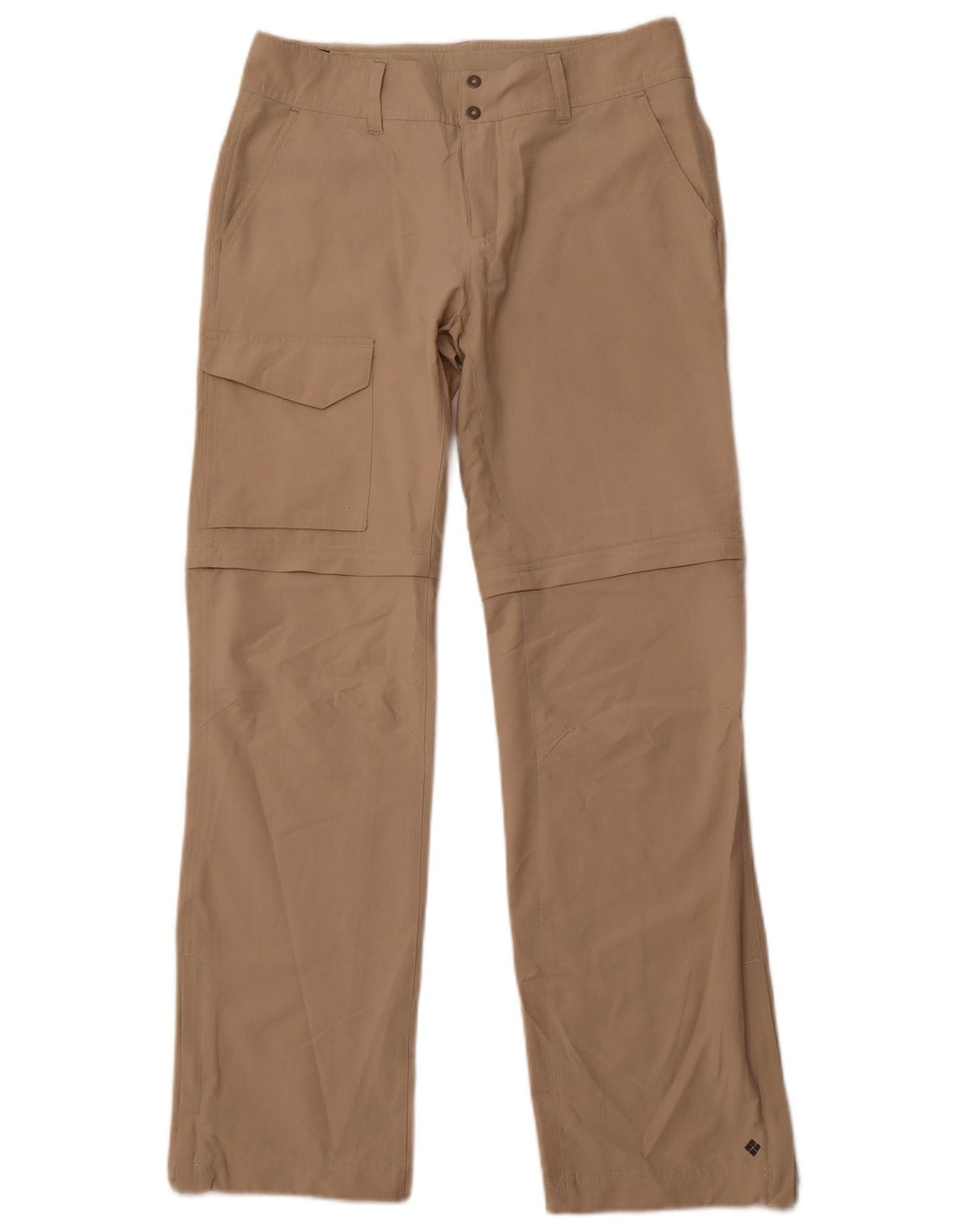 Calça cargo feminina reta COLUMBIA US 8 médio W30 L32 bege