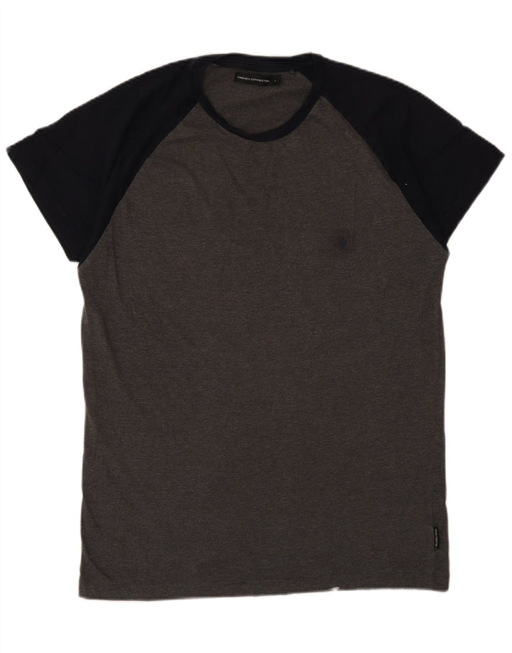 Camiseta masculina French Connection Regular Fit Top Grande Cinza