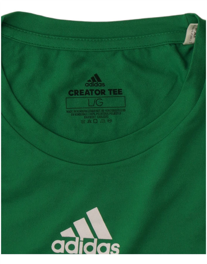 Camiseta Adidas Climalite Feminina Top UK 16 Grande Poliéster Verde