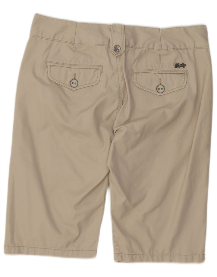 Replay Shorts Chino Feminino W28 Algodão Bege Médio