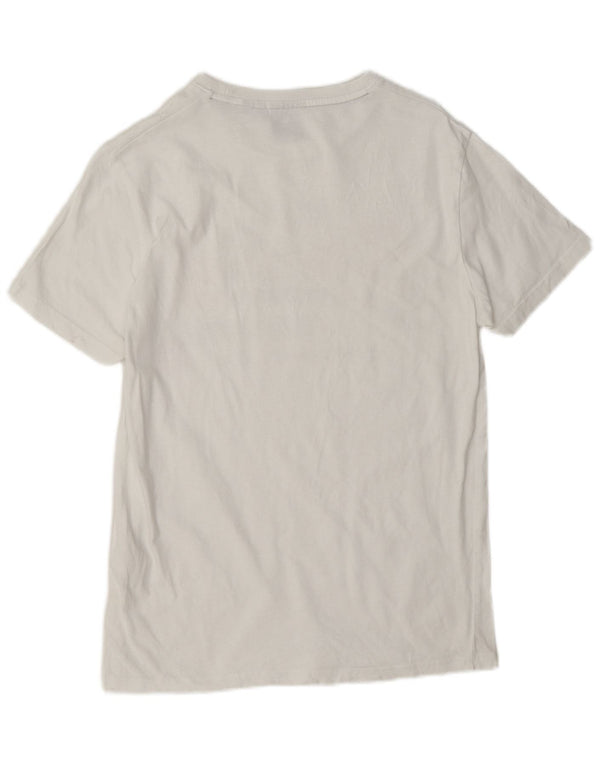Camiseta gráfica masculina Superdry Top médio algodão branco