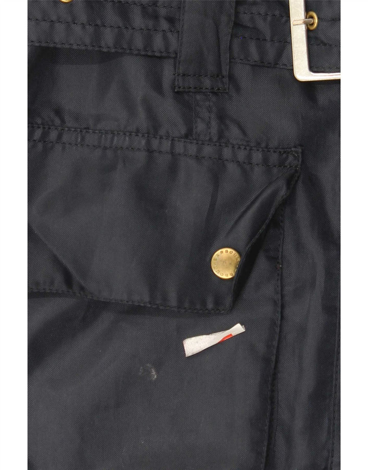 Jaqueta utilitária feminina Barbour UK 10 poliéster azul marinho pequeno