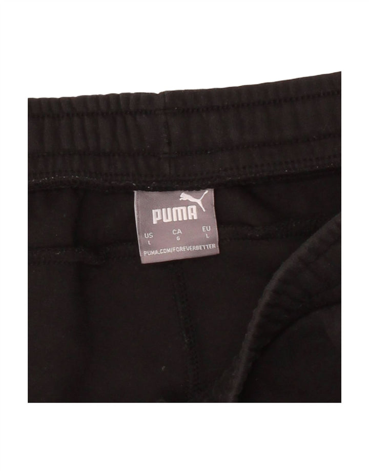 Calça de treino masculina PUMA grande algodão preto