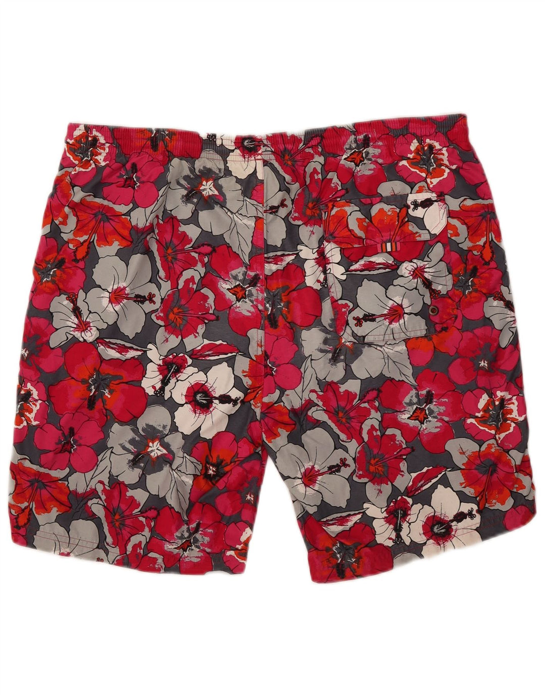 Hugo Boss Shorts de natação masculino grande floral vermelho