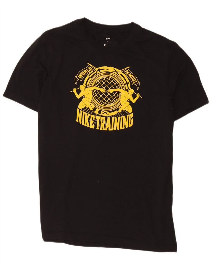 Camiseta Nike Feminina Graphic Top UK 14 Médio Preto Poliéster