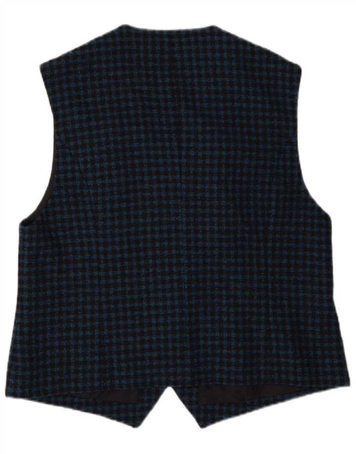 Colete feminino Delmod EU 44 XL azul marinho guingão nova lã
