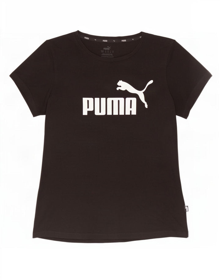 Puma Camiseta Feminina Graphic Top UK 12 Médio Preto