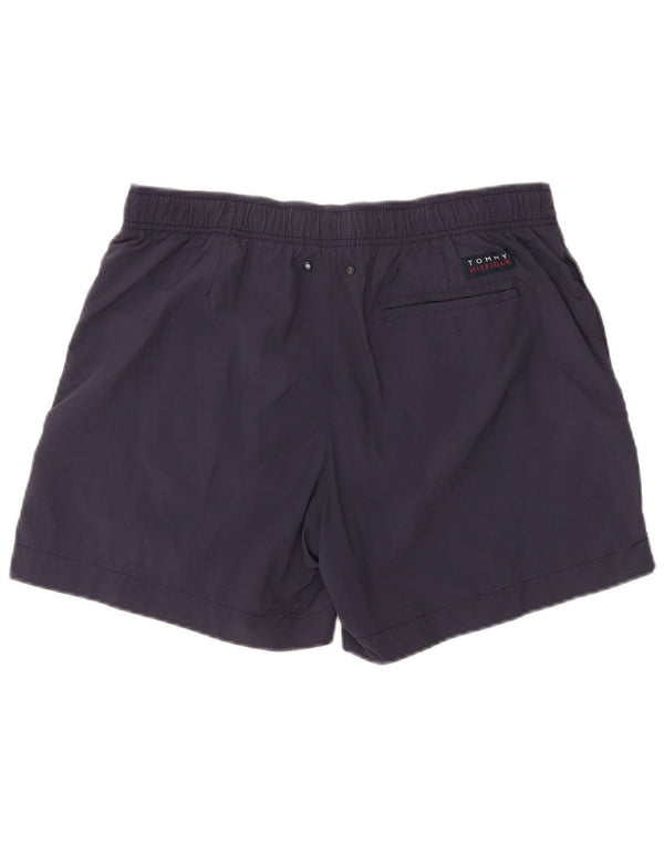 Shorts de natação masculino TOMMY HILFIGER grande bloco colorido azul marinho