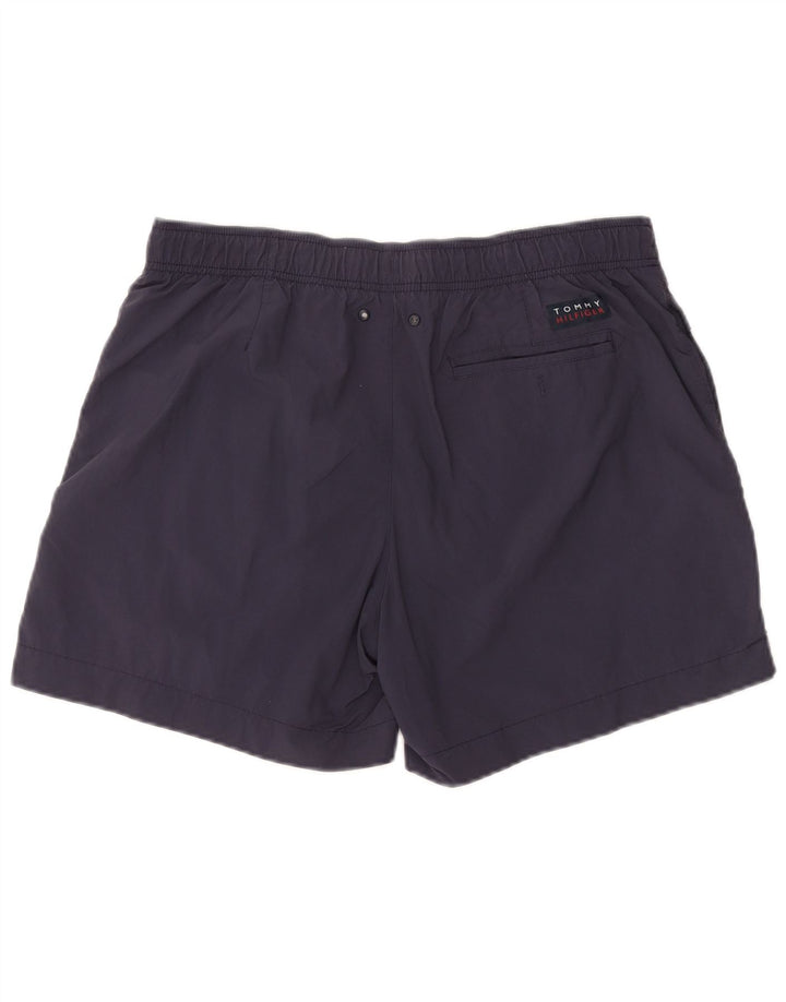 Shorts de natação masculino TOMMY HILFIGER grande bloco colorido azul marinho