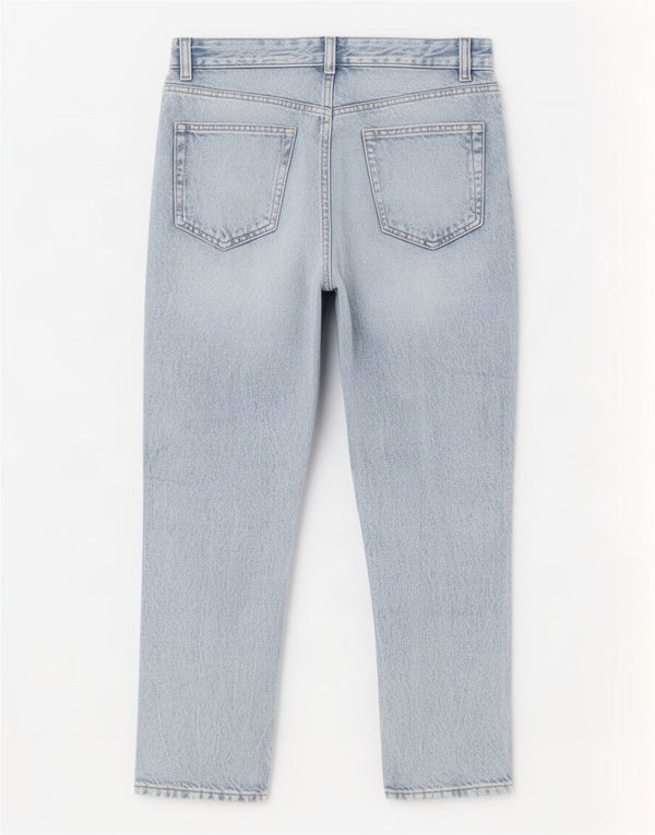 Calça jeans reta feminina Zara EU 36 XS W29 L26 azul