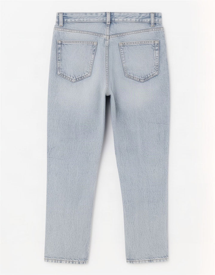 Calça jeans reta feminina Zara EU 36 XS W29 L26 azul