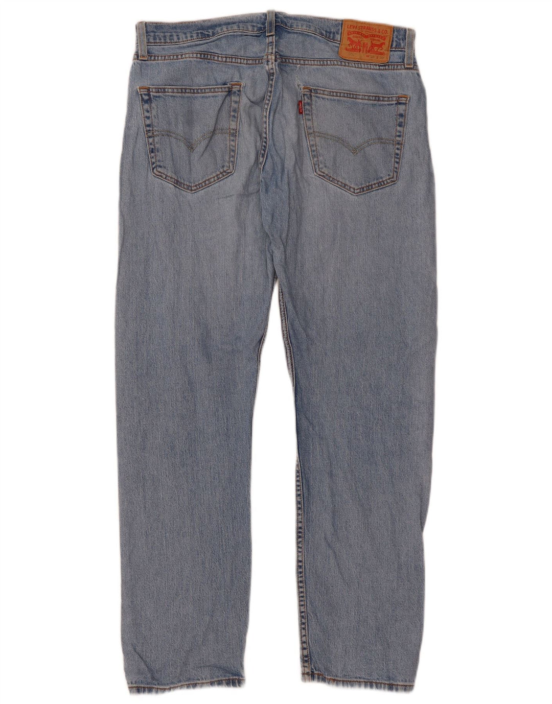 Levi's Masculino 502 Straight Jeans W33 L32 Azul Algodão
