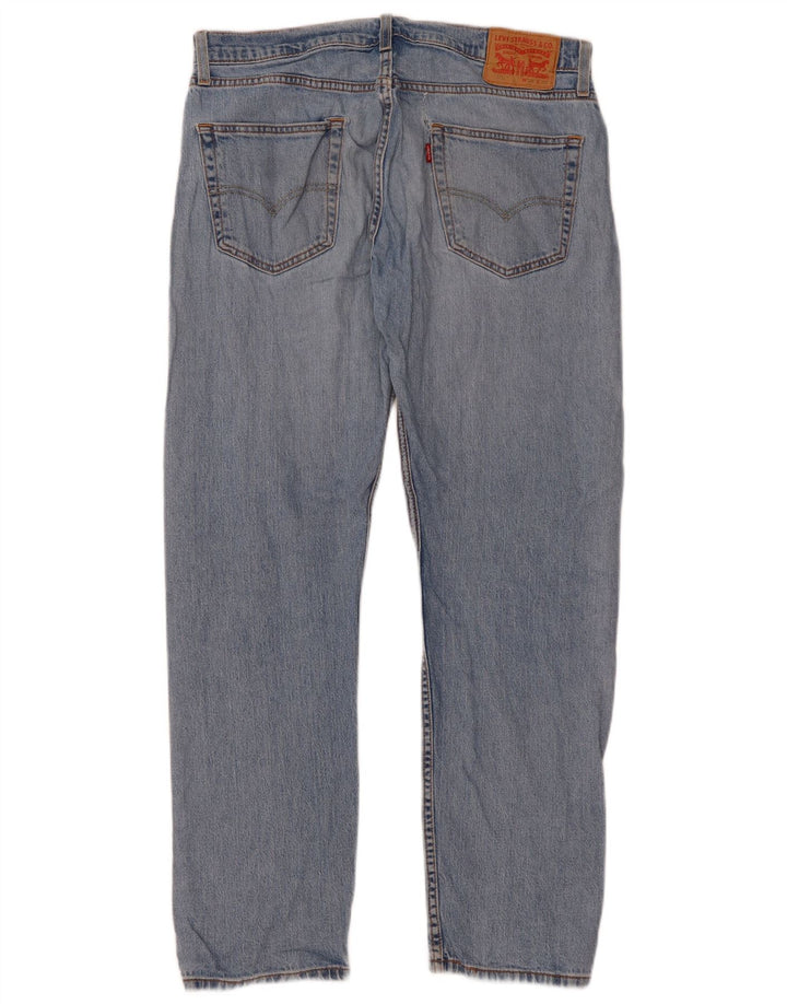 Levi's Masculino 502 Straight Jeans W33 L32 Azul Algodão