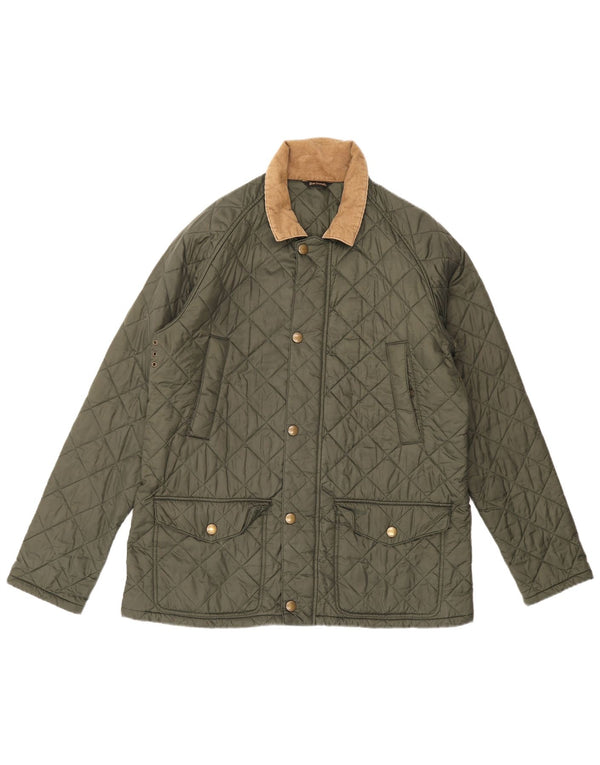 Jaqueta acolchoada masculina Barbour UK 42 XL verde