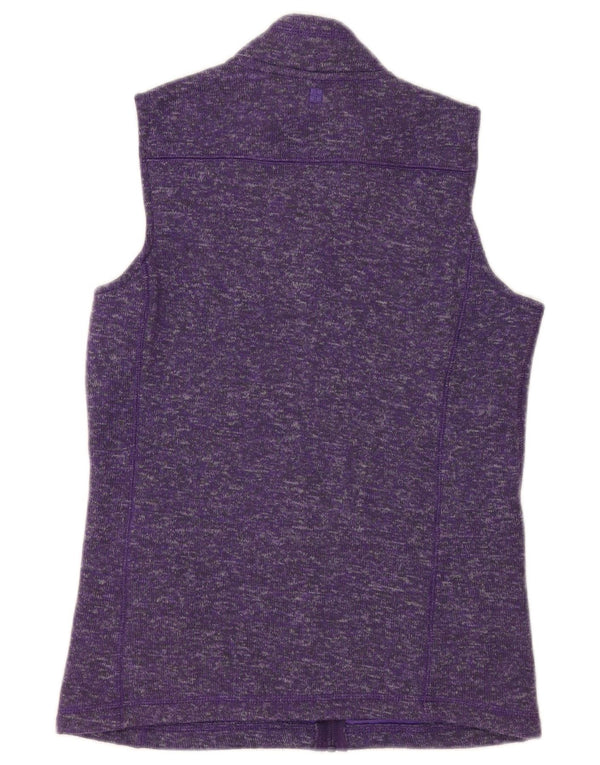 Mountain Warehouse Womens Tracksuit Top Jacket UK 10 Pequeno Roxo Flecked