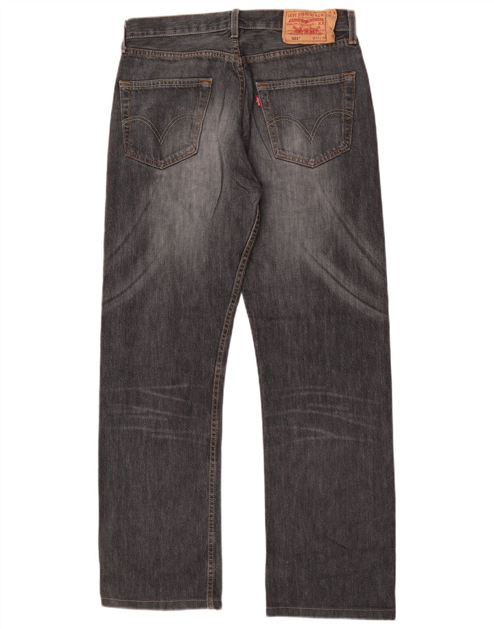 Jeans Levi's 501 Straight Masculino W33 L30 Cinza