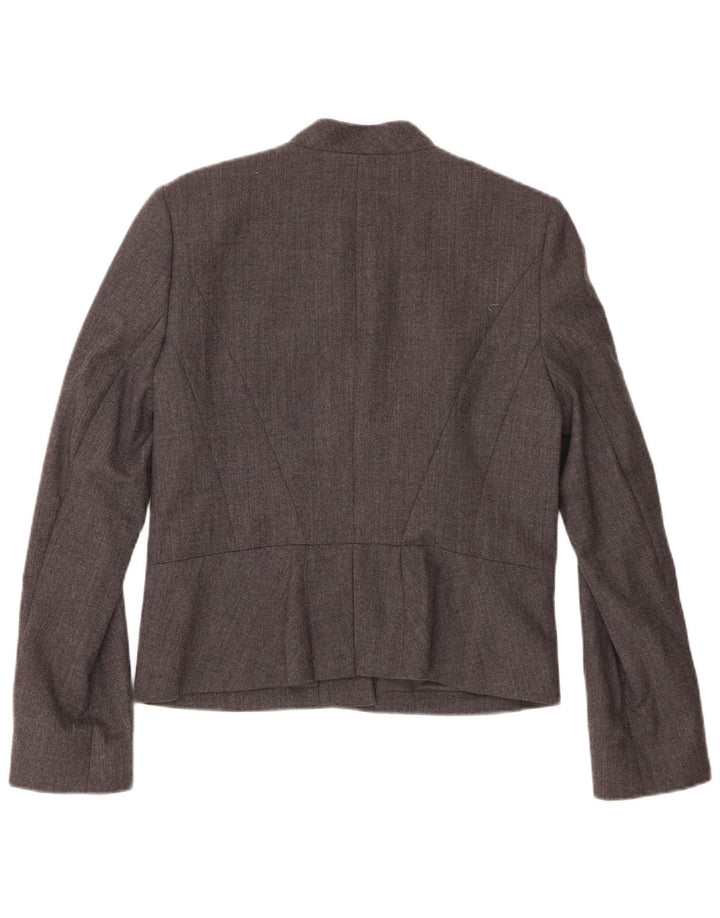 Jaqueta blazer feminina Hobbs com 1 botão Reino Unido 12 lã cinza médio
