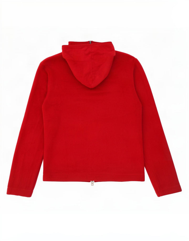 Jaqueta de lã com capuz stretch feminina Gap UK 14 poliéster vermelho médio
