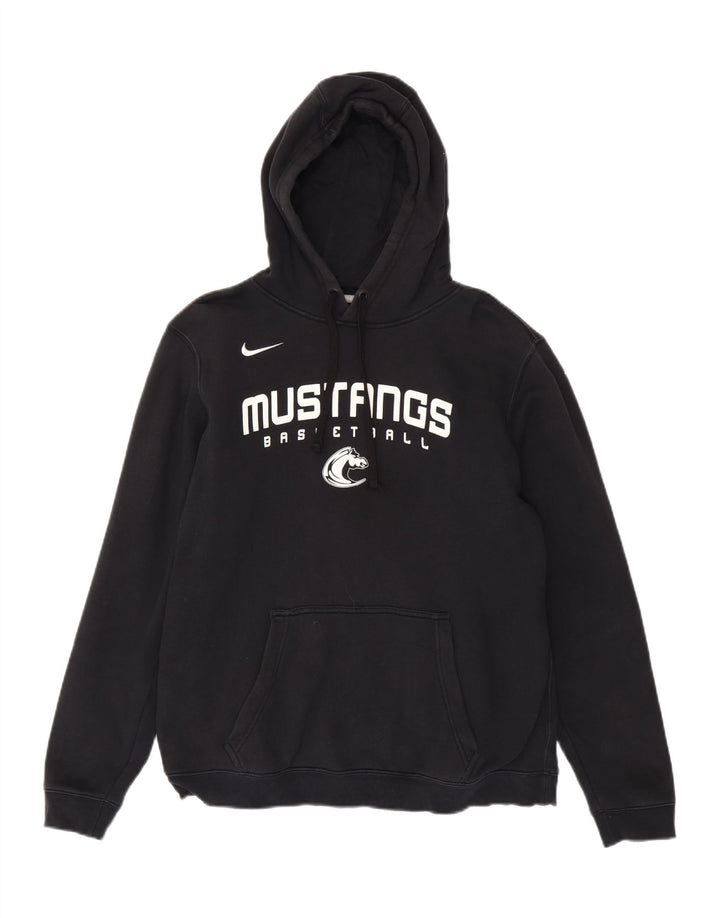 Nike Mens Mustangs Graphic Hoodie Jumper Médio Preto