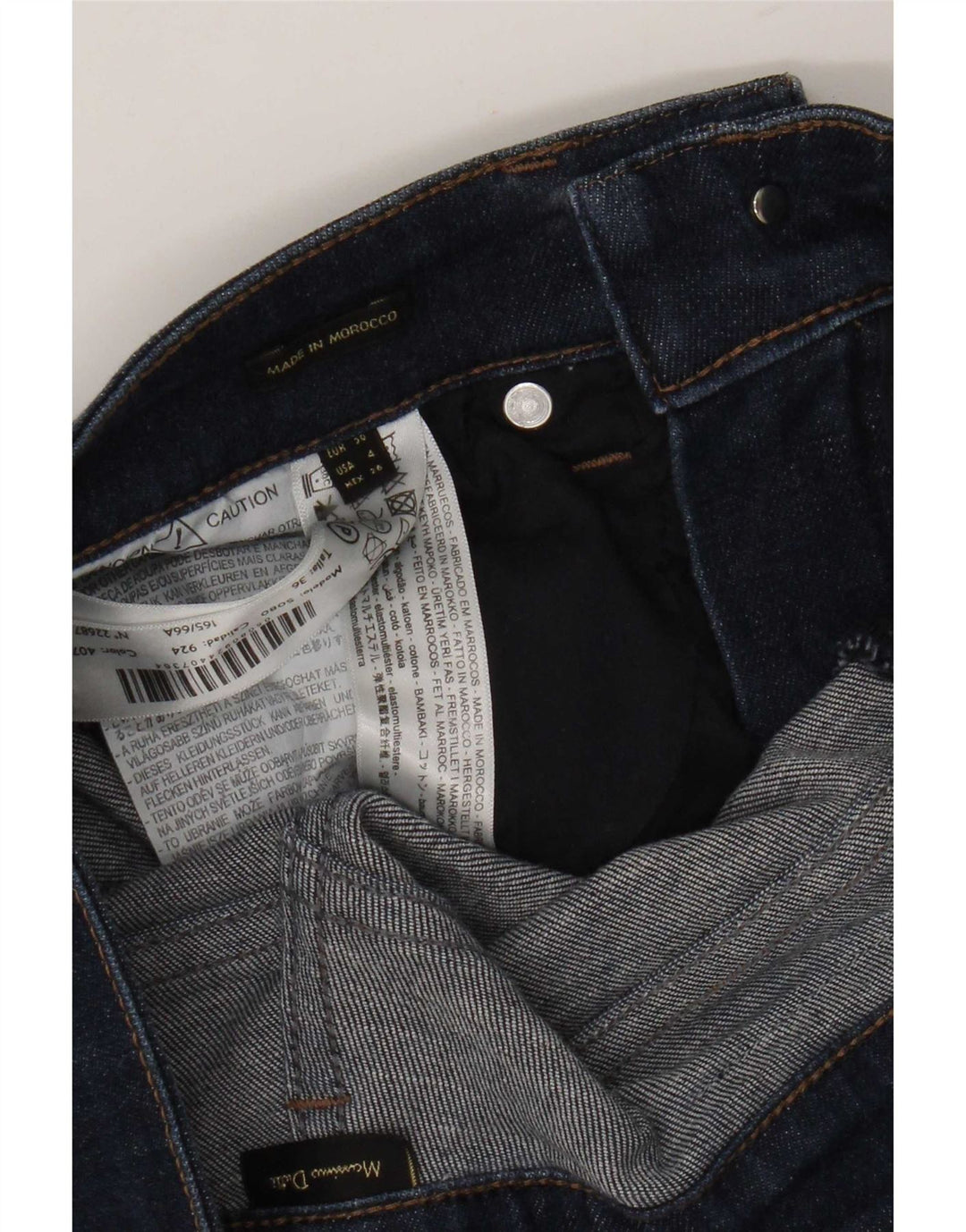 Calça jeans feminina Massimo Dutti US 4 W26 L33 azul algodão
