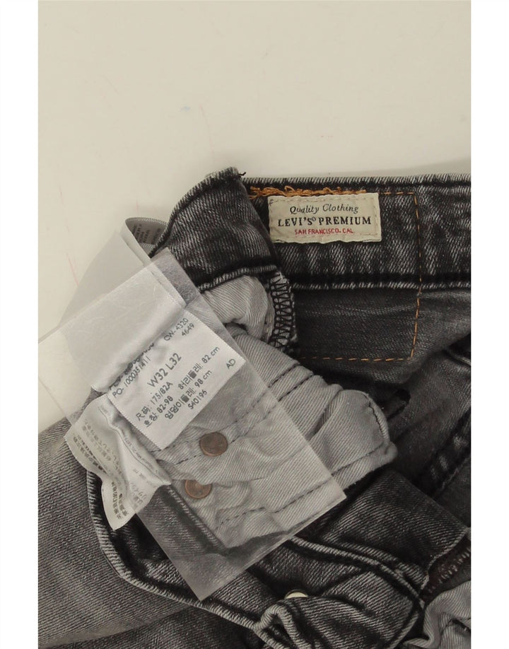 Jeans skinny feminino LEVI'S W32 L32 algodão cinza