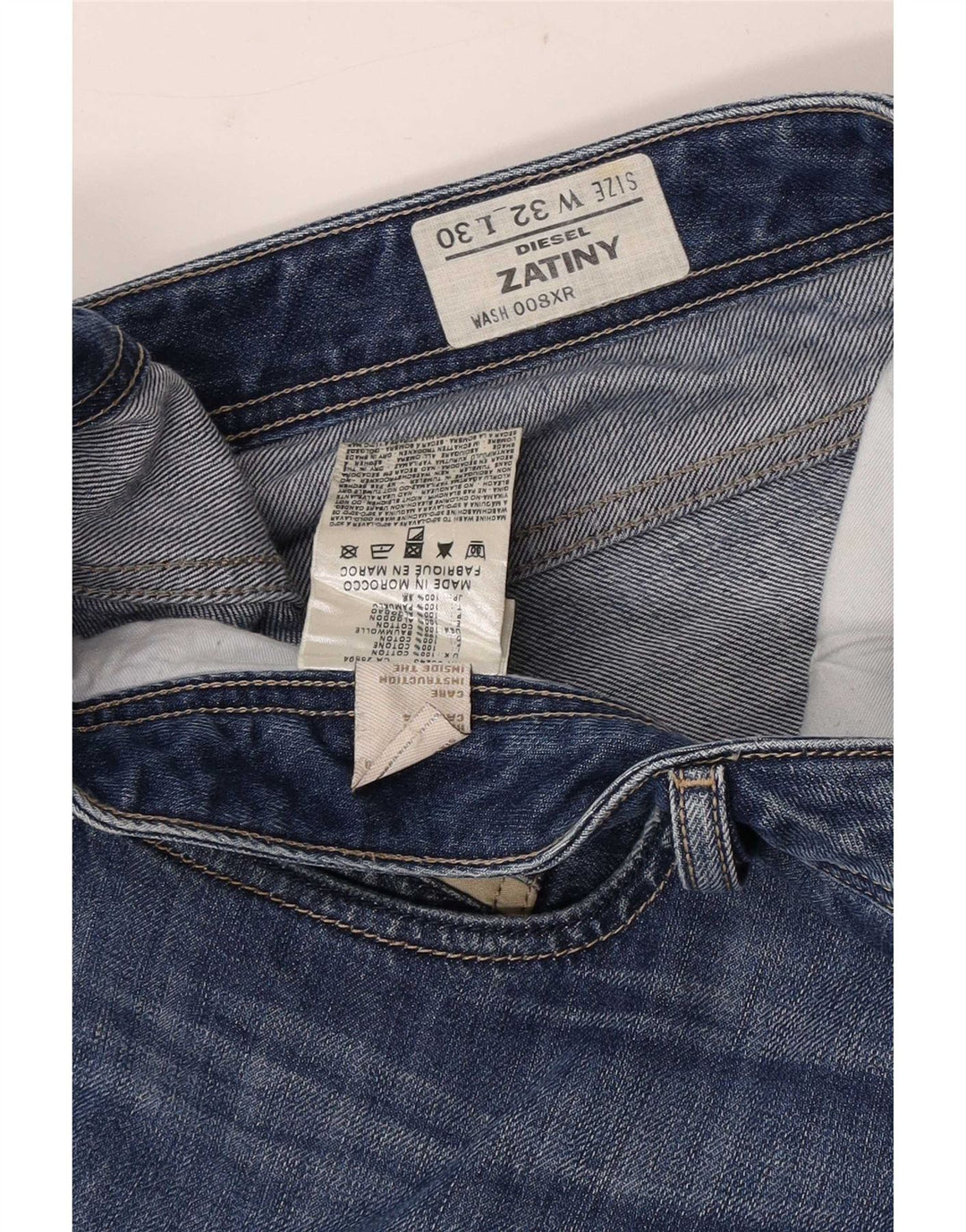 Diesel Masculino Zatiny Bootcut Jeans W32 L30 Azul Algodão