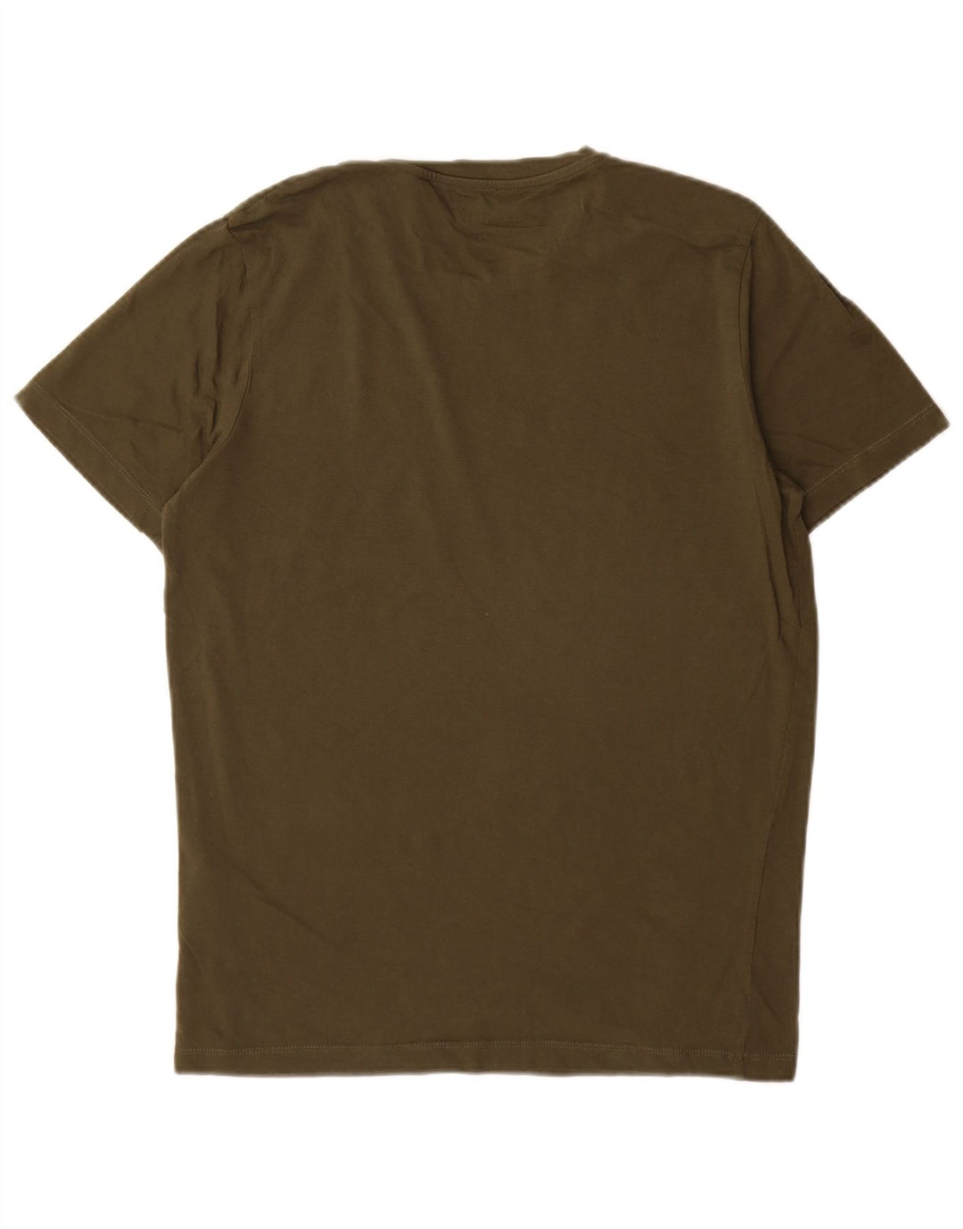 Camiseta gráfica masculina Jack & Jones Top pequeno de algodão cáqui